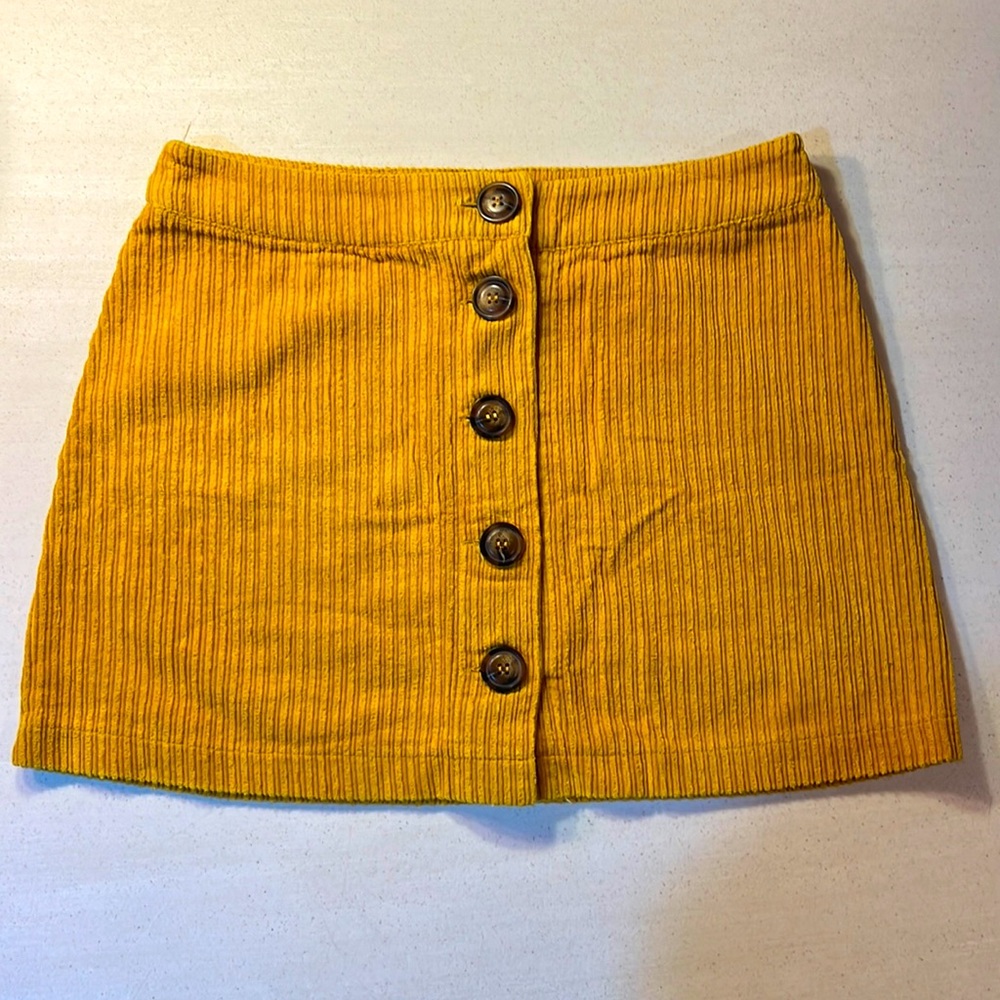 Sky and sparrow, Gold mini skirt, junior size 7
